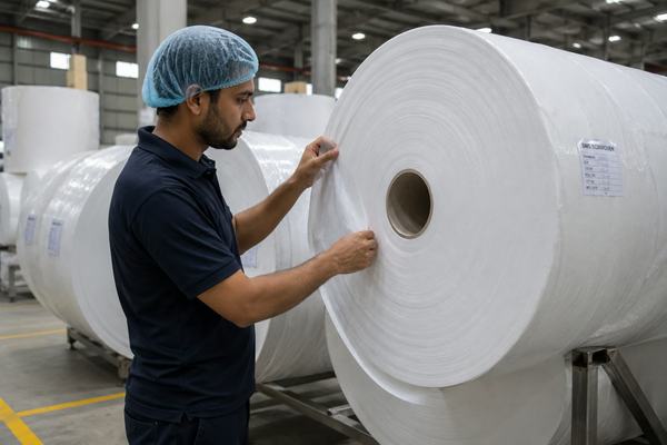 Incoming raw material, checked before it goes on the line